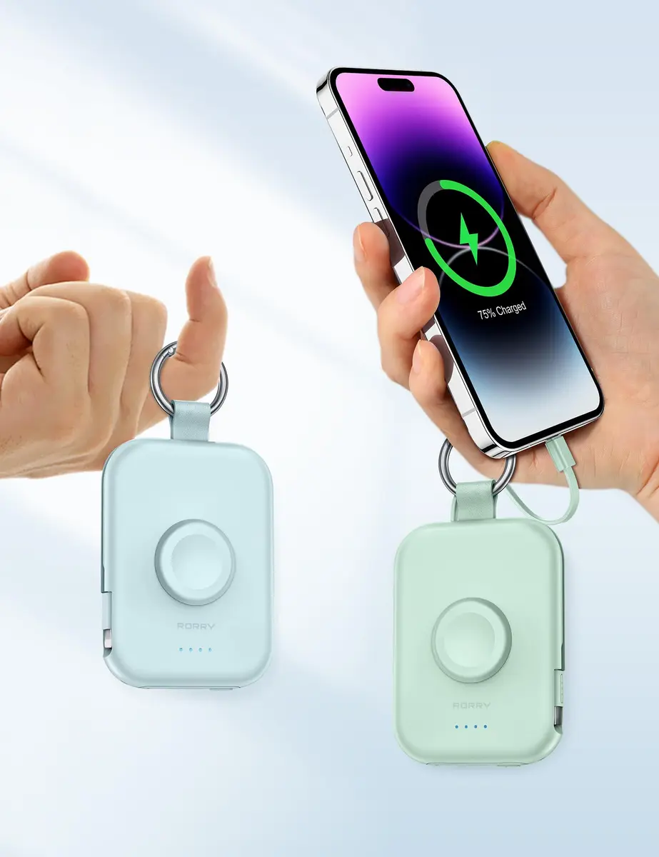 RORRY Portable Charger Power Bank 5000mAh | Compact, Wireless Charging & Apple Watch Compatible - view 6