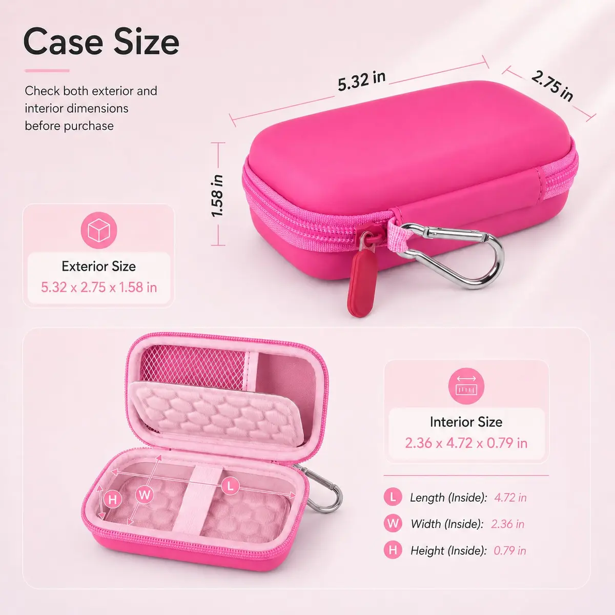 Comecase Hard MP3 MP4 Player Case for Luoran/for Innioasis/for TIMMKOO | Compact, Durable & Organized - view 3
