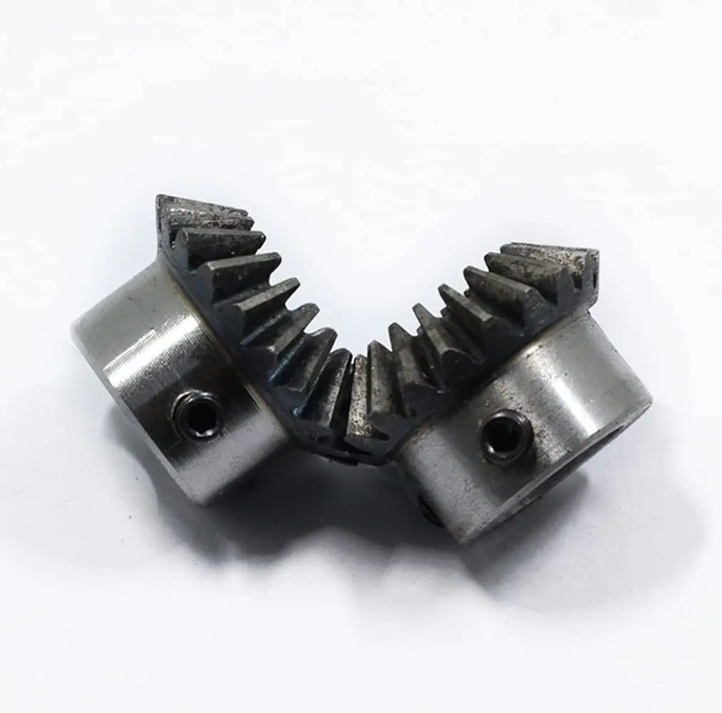 PGFUN 2 Pcs 1 Module 20 Teeth 10mm Shaft Hole Bevel Gear Set | 1:1 Ratio 90 Degree Steering Gear - view 2