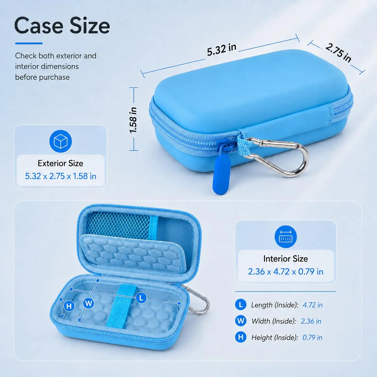 Comecase Hard MP3 MP4 Player Case for Luoran/innioasis/TIMMKOO | Compact, Protective, Organizes Small Music Devices - view 3