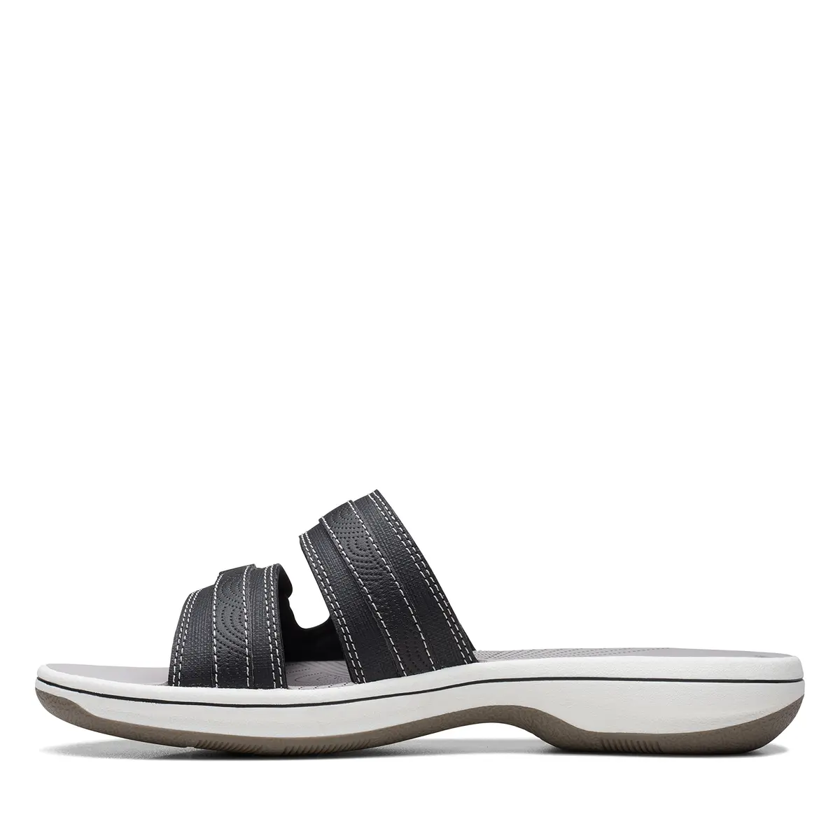 Clarks Cloudsteppers Women's Breeze Piper Slide Sandal Black Synthetic 8 Medium US | Beach-Strolling Comfort - view 6