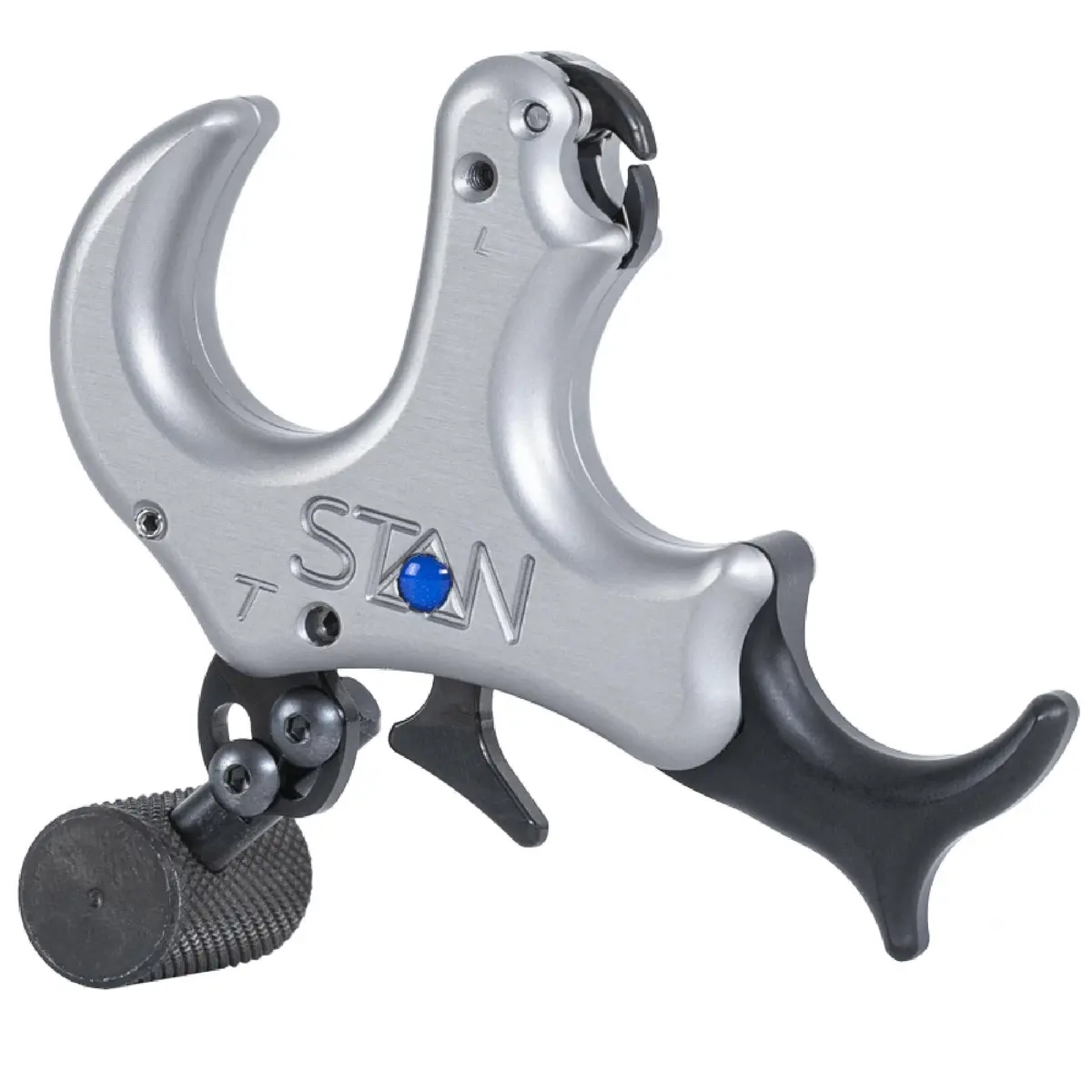 Stan OnneX Thumb Archery Release – Modular Trigger with Zero Travel, Adjustable Tension, 3 & 4 Finger Options, Echo Grey, M - view 7