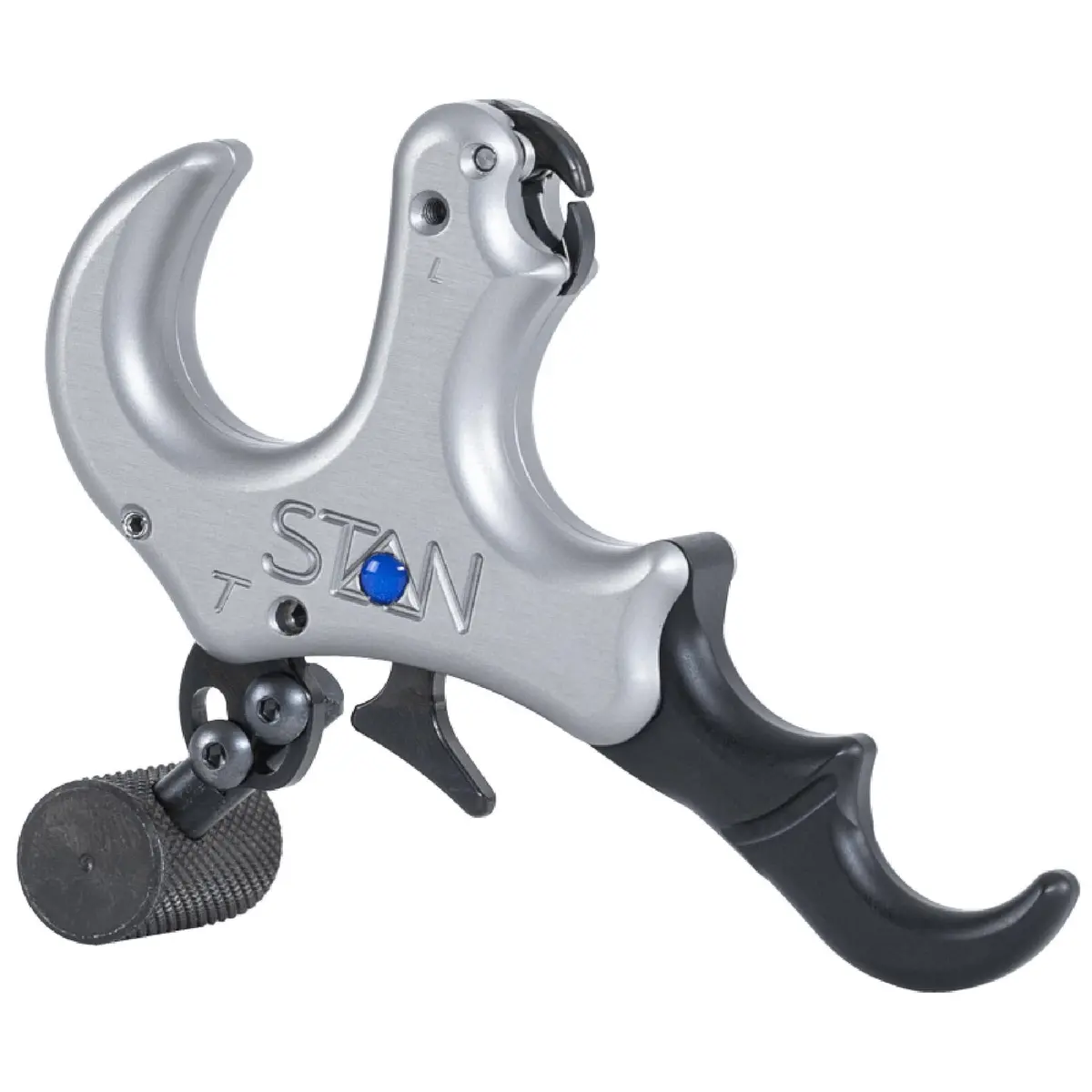 Stan OnneX Thumb Archery Release – Modular Trigger with Zero Travel, Adjustable Tension, 3 & 4 Finger Options, Echo Grey, M - view 3