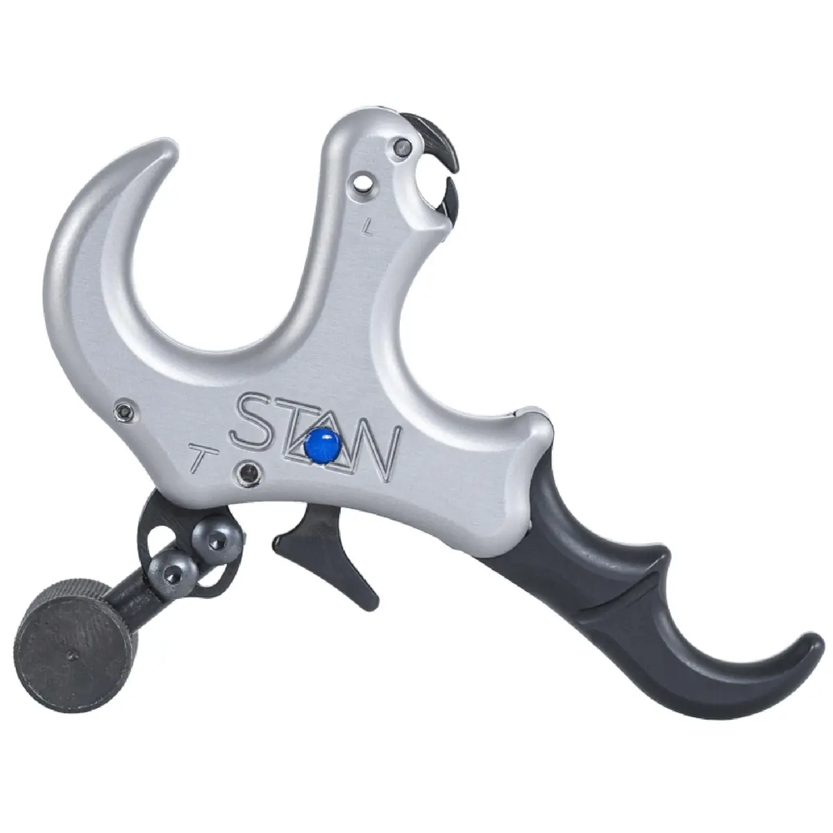 Stan OnneX Thumb Archery Release – Modular Trigger with Zero Travel, Adjustable Tension, 3 & 4 Finger Options, Echo Grey, M - view 4