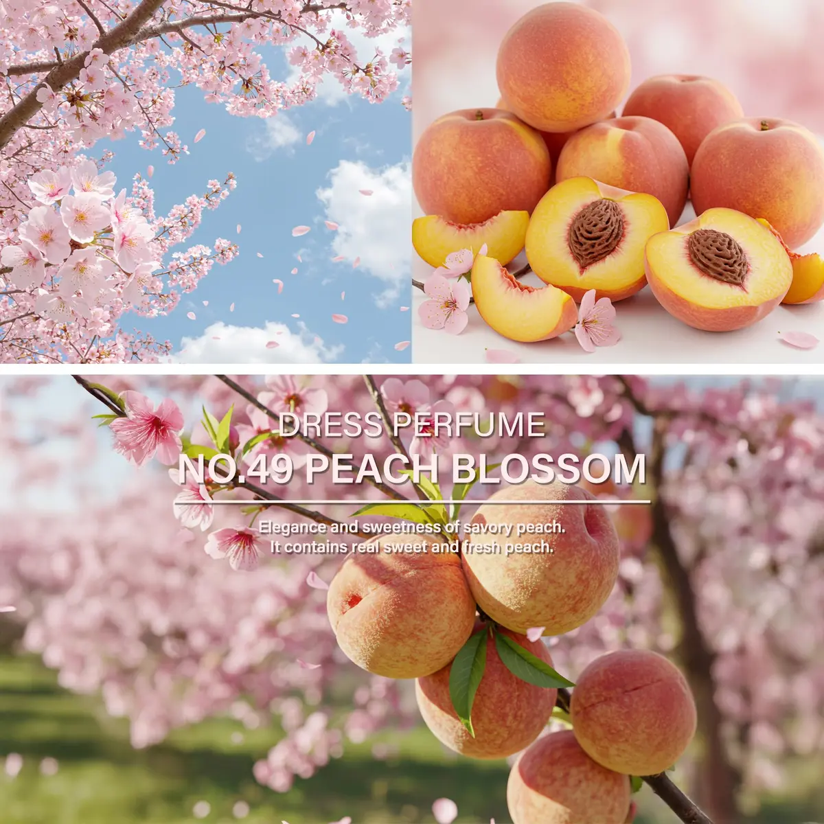 W.Dressroom No.49 Peach Blossom & Living Clear Perfume 70ml | Fresh Scent for Clothes & Rooms - view 4