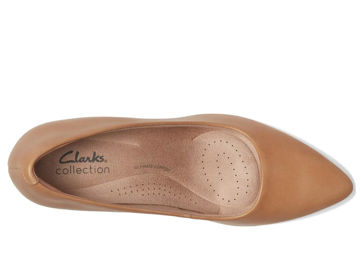 Clarks Women's Kataleyna Gem Pump 6.5 Wide | Elegant Leather Pump for Women - view 3