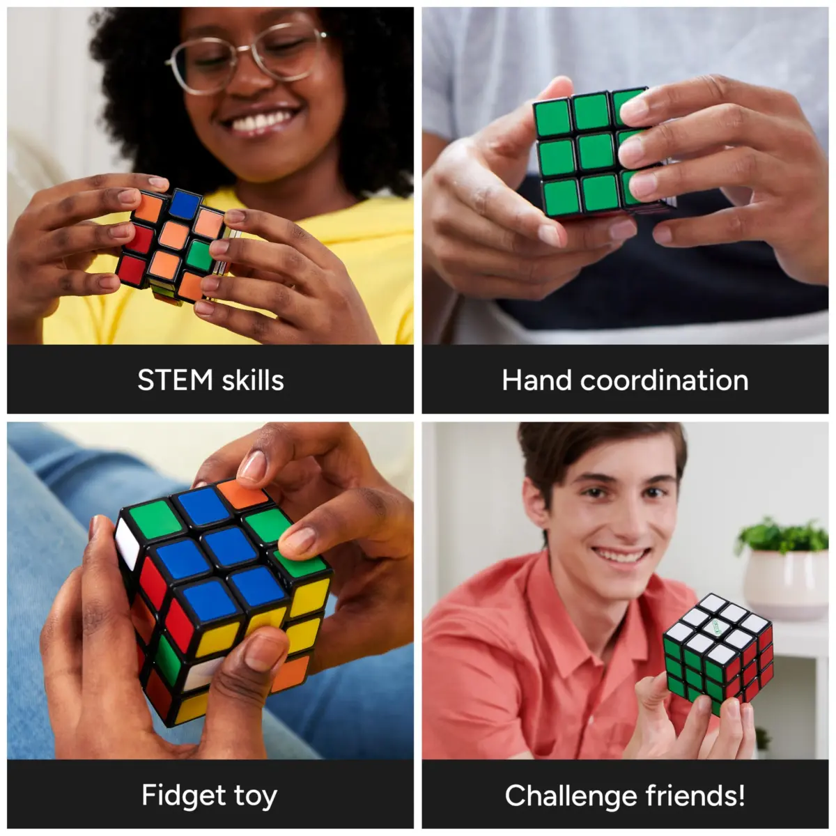 Rubik's Re-Cube 3x3 Eco-Friendly Puzzle Cube | Classic Brain Teaser for Kids & Adults - view 4