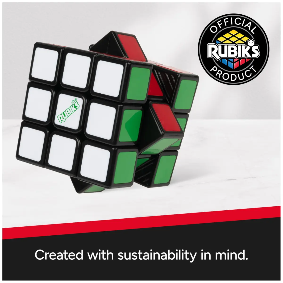 Rubik's Re-Cube 3x3 Eco-Friendly Puzzle Cube | Classic Brain Teaser for Kids & Adults - view 2