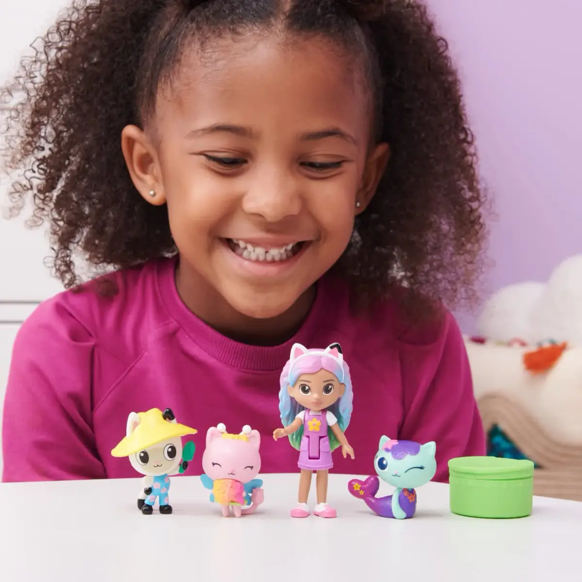 Gabby’s Dollhouse Rainbow Gabby & Friends Figure Set with 4 Figures | Ages 3+ - view 2