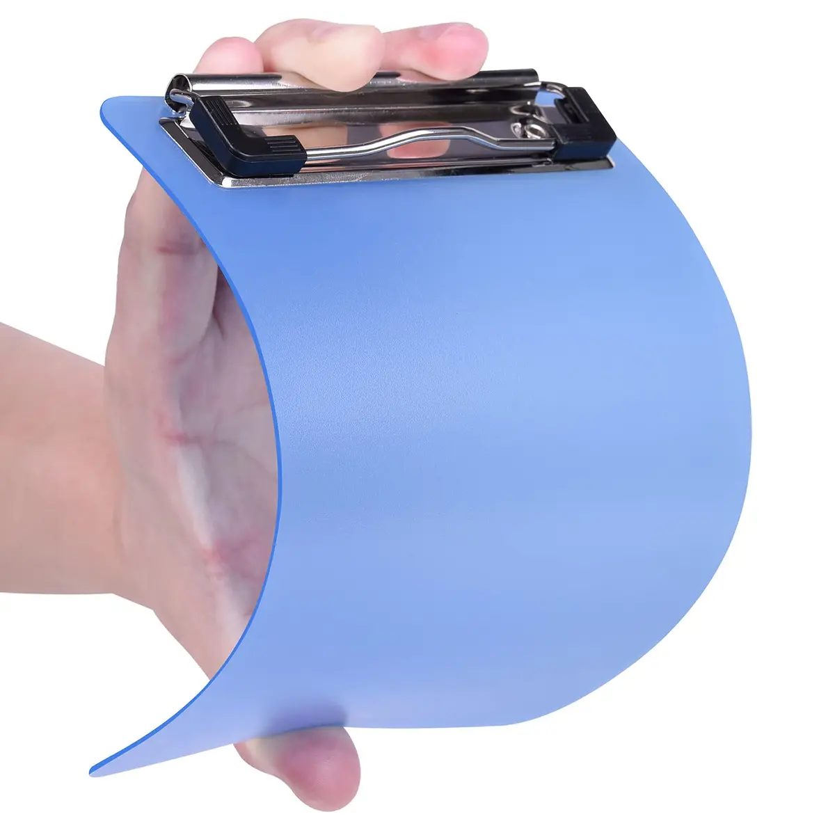 Wisdompro Mini Clipboards 12cm x 18.5cm (4.7"x7.3") Black/Blue 2-Pack | Durable Polypropylene & Stainless Steel - view 4