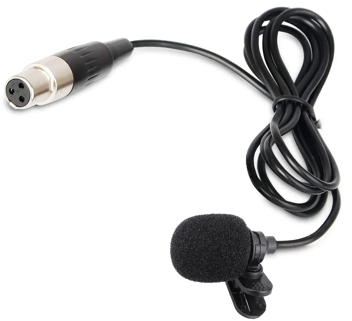 Todlinkoc Lavalier Microphone with Mini XLR Jack | Wireless UHF Clip-on Lapel Mic for Voice Amplifier - main product image
