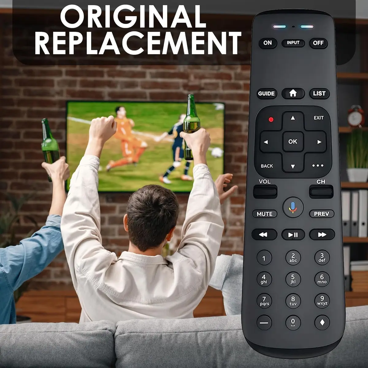 BUCK TAPE AS TOUGH AS A BUCK RC82V Universal Voice Remote Control | IR/RF, Bluetooth, Voice - view 4
