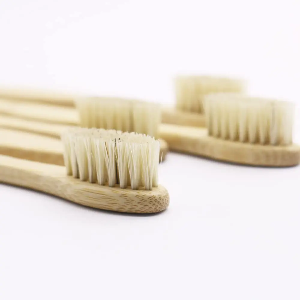 N-amboo Bamboo Toothbrush with Boar Bristles, Pack of 8 | Biodegradable & Natural - view 4