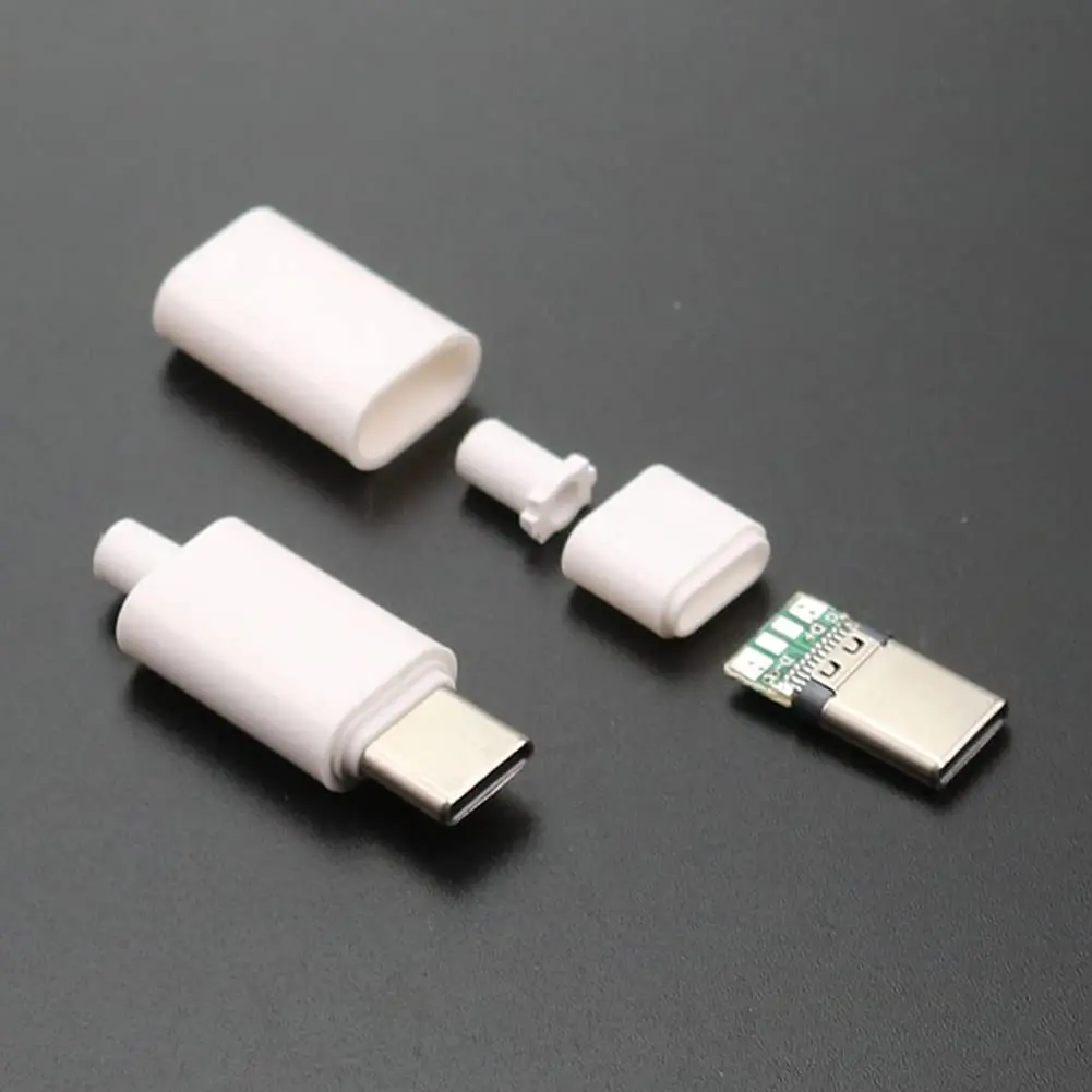 ANMBEST USB 3.1 Type C Connector 24 Pins Male Female Plug Socket with PCB Board, 8.4mm x 2.6mm | 5Gbps Data Transfer & 3A Charging - view 3