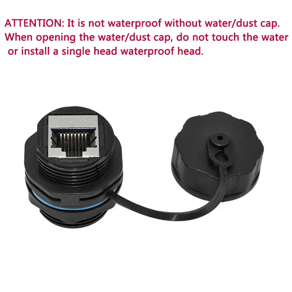 ANMBEST Shielded CAT6 RJ45 Waterproof Connector 10-Pack | IP68 Industrial Grade - view 4