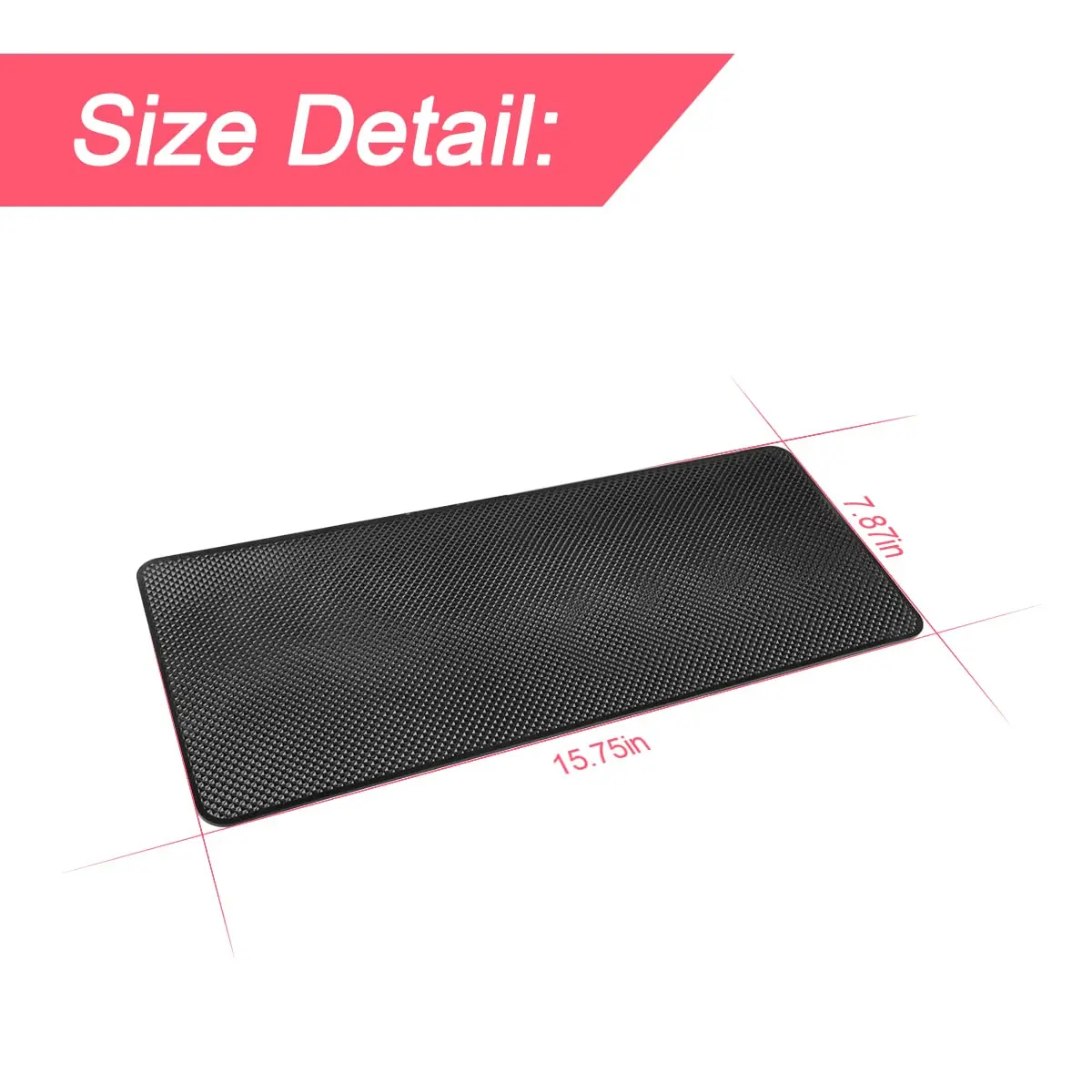 BLAU GRUN Anti-Slip Dashboard Mat 40cm x 20cm (15.7"x 7.8") | Universal Fit for Cars - view 2