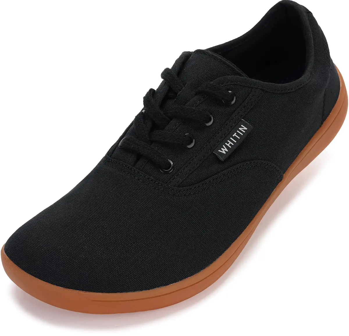 WHITIN Men's Wide Toe Box Zero Drop Sneakers 8.5 | Minimalist Canvas Casual Shoes - main product image