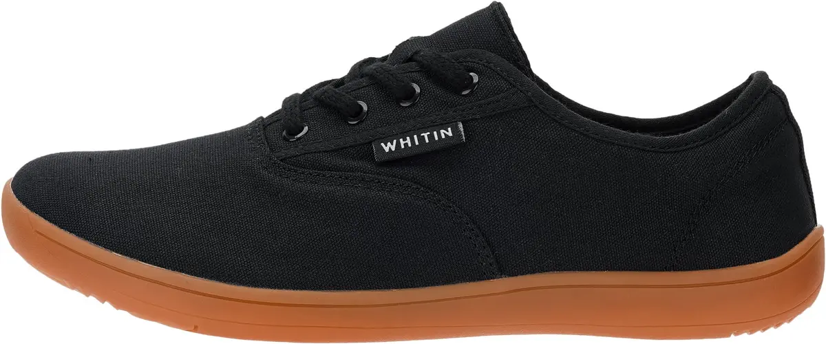 WHITIN Men's Wide Toe Box Zero Drop Sneakers 8.5 | Minimalist Canvas Casual Shoes - view 6