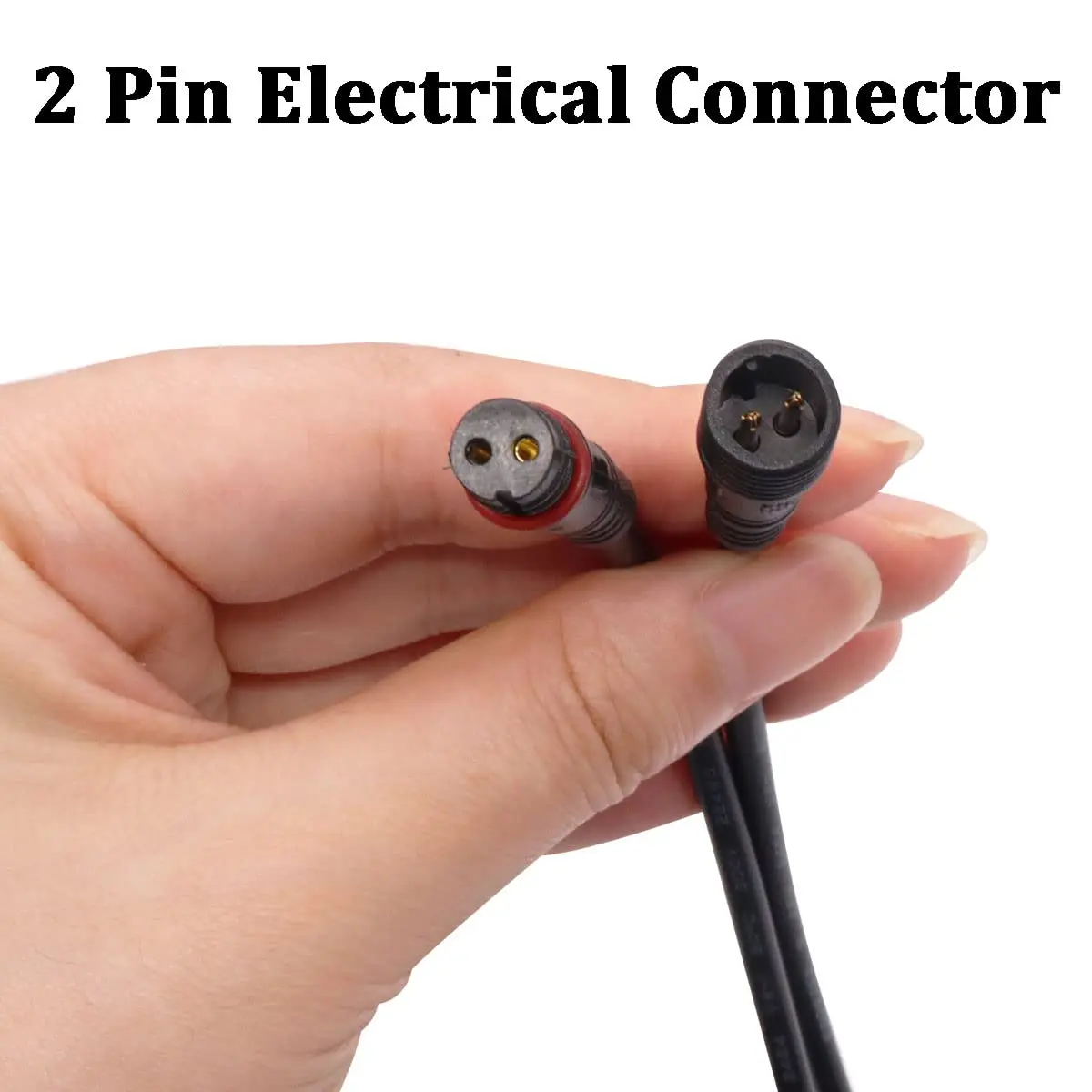 mxuteuk 6 Pairs 22AWG 2 Pin Electrical Connector IP65 7.87in/20cm Waterproof Wire Connector for LED, Car, Boat, Indoor/Outdoor - view 4