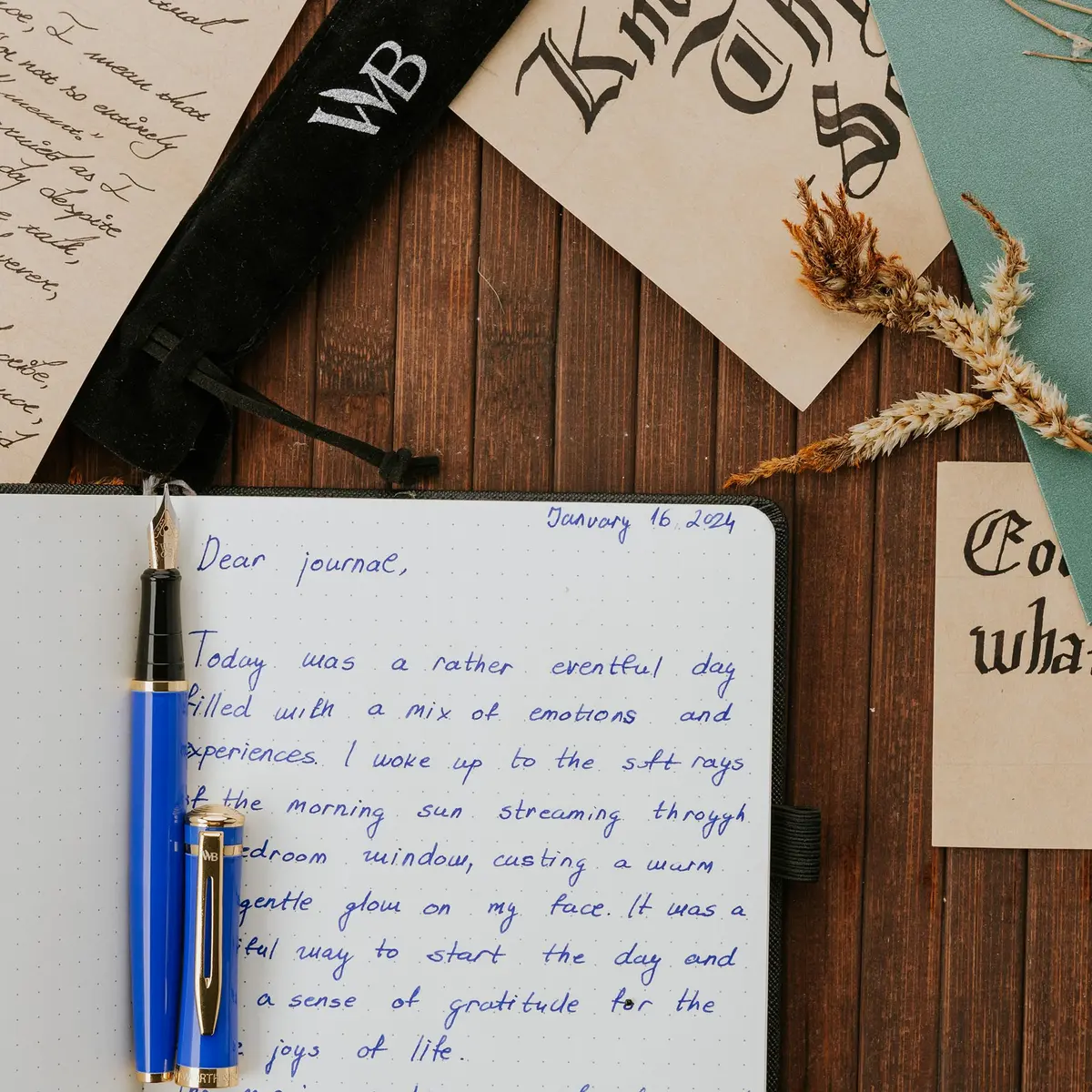 Wordsworth & Black Luxury Fountain Pen Set with Medium Nib, Blue Ink | Smooth Ink Flow Writing Instrument - view 8