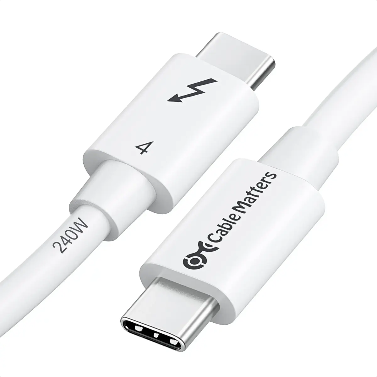 Cable Matters Thunderbolt 4 Cable 1m (3.3ft) | 40Gbps Data, 240W Charging, 8K Video - main product image