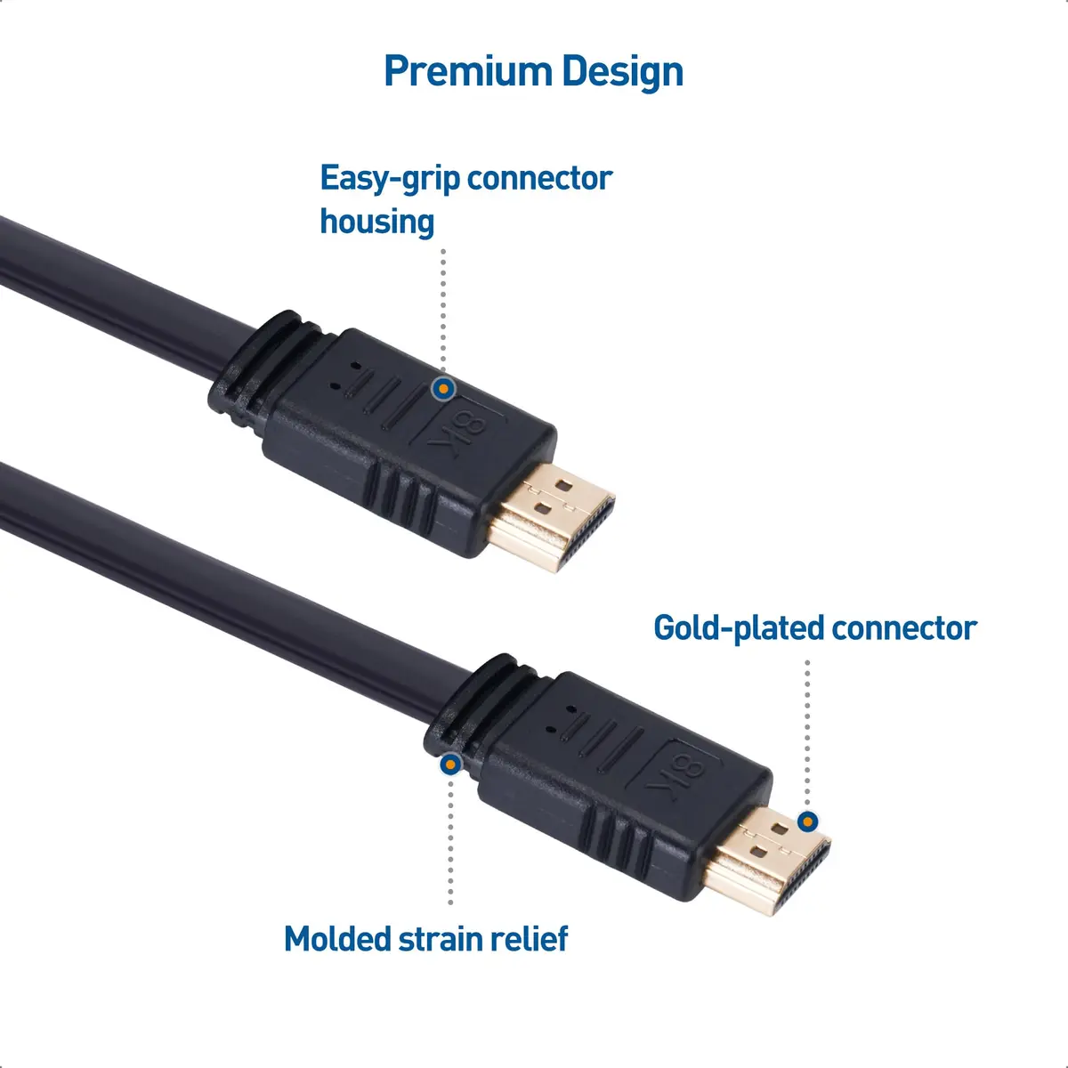Cable Matters Retractable 8K HDMI Cable, 3.3ft | Supports 8K@60Hz & 4K@240Hz HDR - view 6