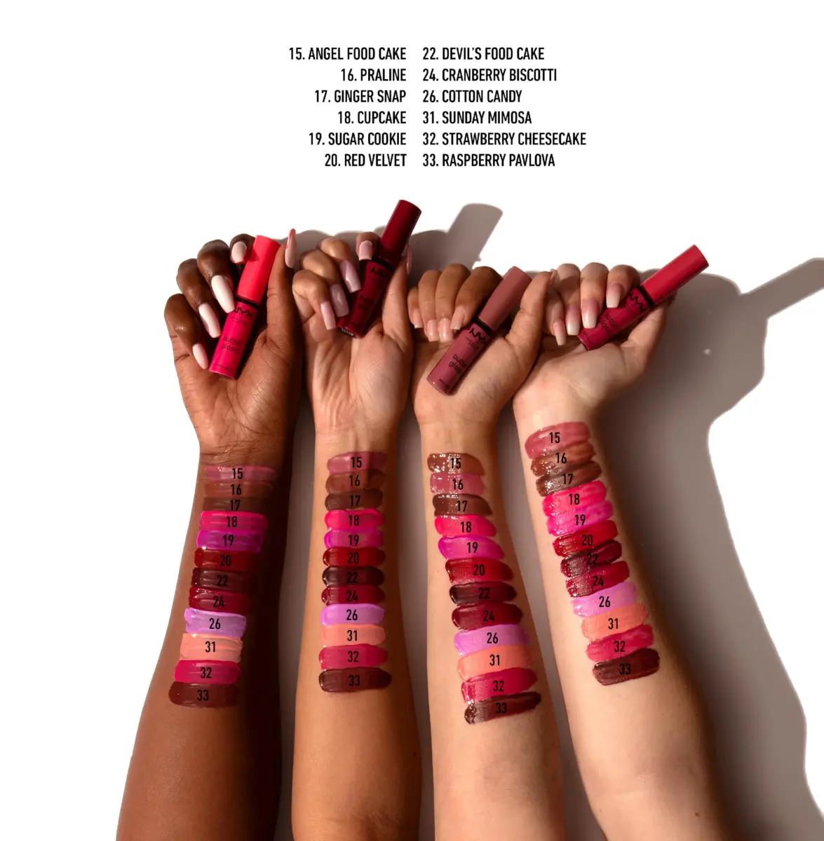 NYX PROFESSIONAL MAKEUP Butter Gloss Lip Gloss - Sugar Glass (Clear), Pack Of 3 | Sheer to Medium Coverage, Non-Sticky Formula - view 7