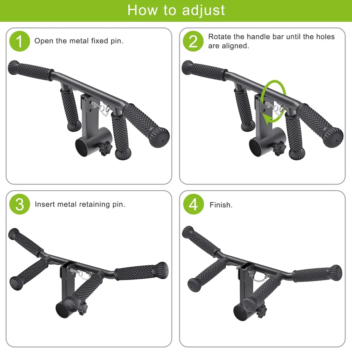 SELEWARE T Bar Row Attachment for 2" Bars | Multi Grip Landmine Handle for Strength Training - view 5