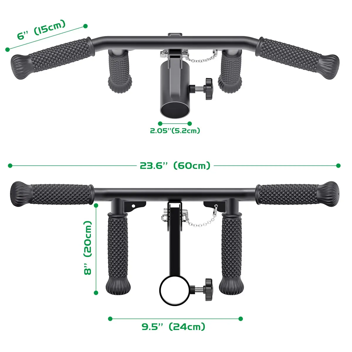 SELEWARE T Bar Row Attachment for 2" Bars | Multi Grip Landmine Handle for Strength Training - view 6