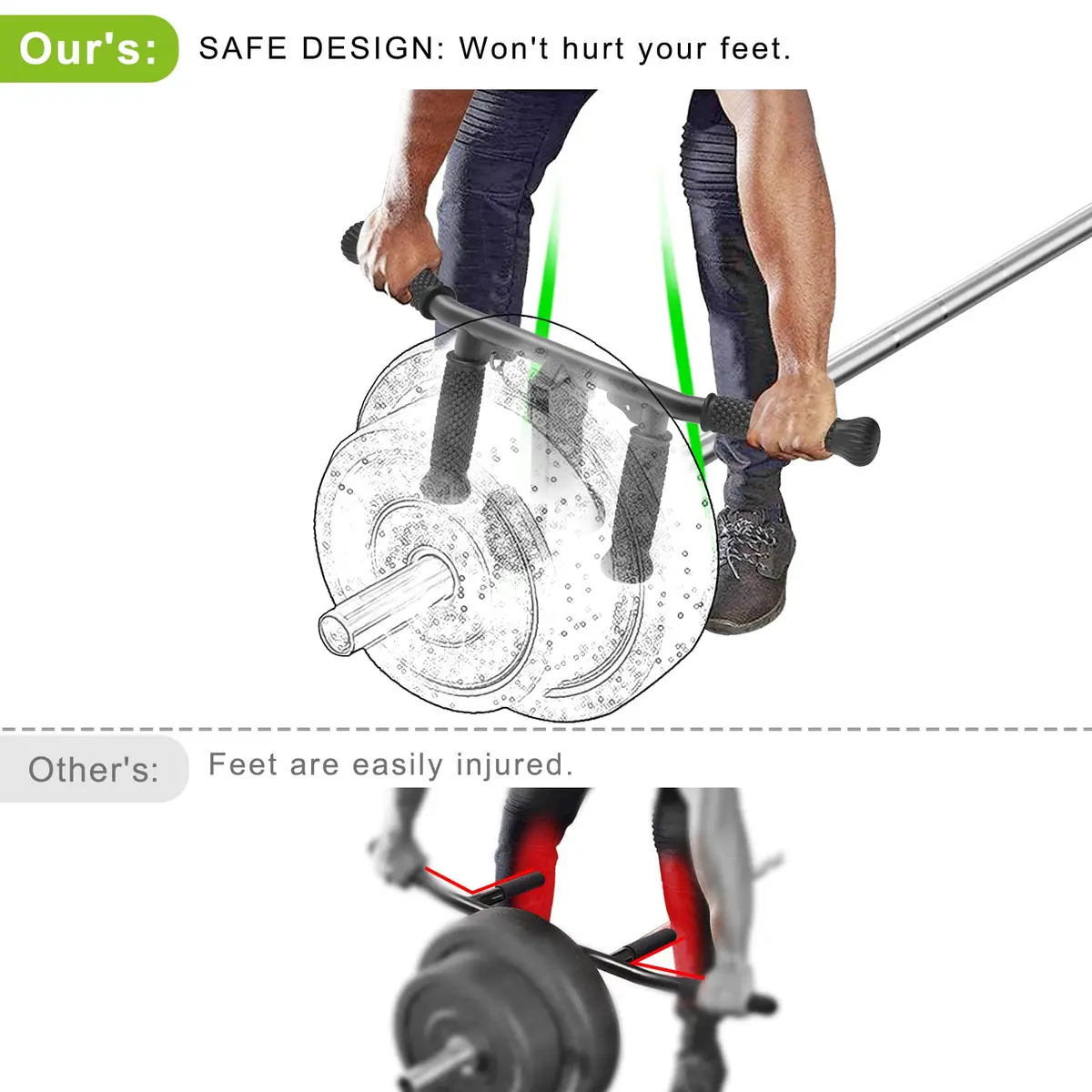 SELEWARE T Bar Row Attachment for 2" Bars | Multi Grip Landmine Handle for Strength Training - view 3