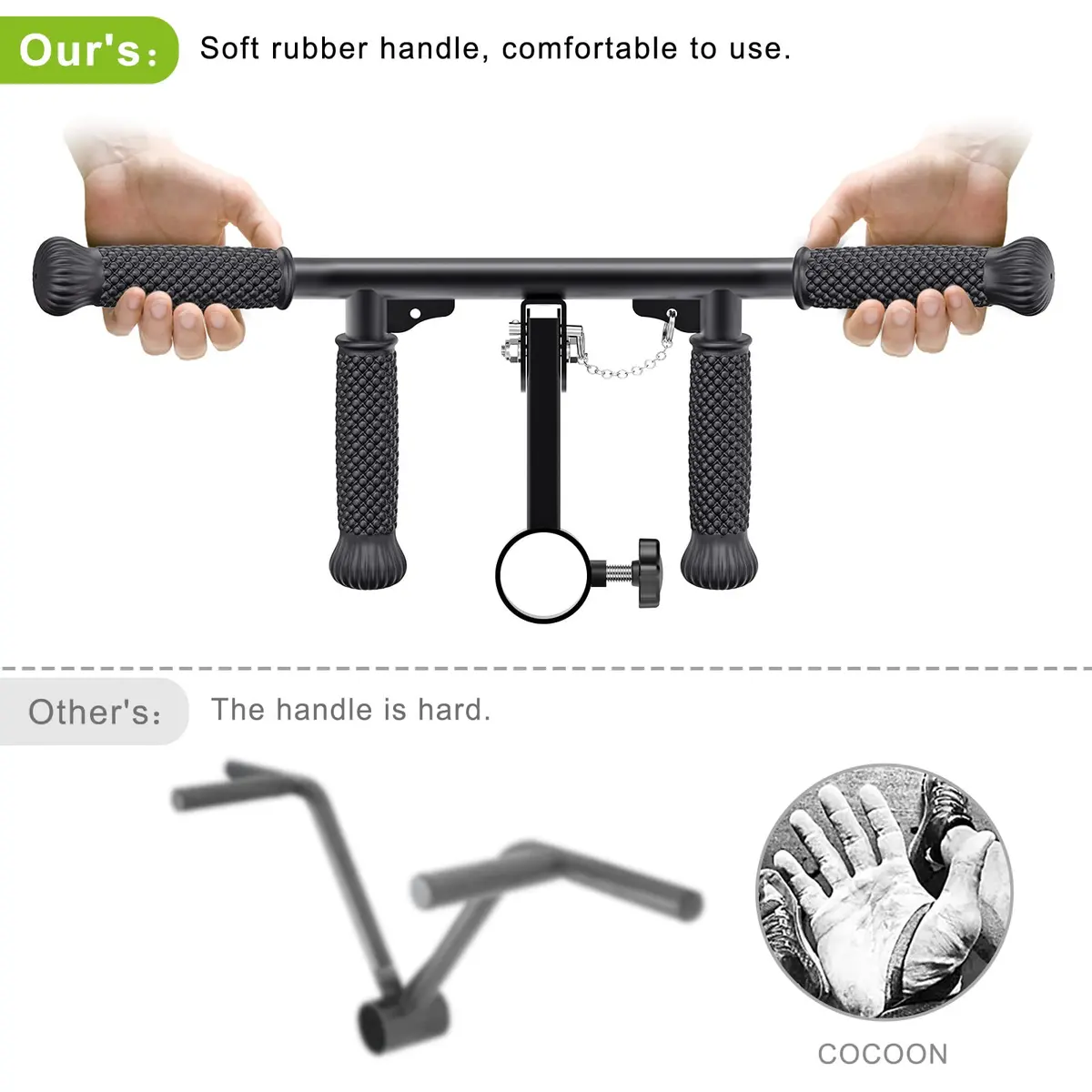SELEWARE T Bar Row Attachment for 2" Bars | Multi Grip Landmine Handle for Strength Training - view 4