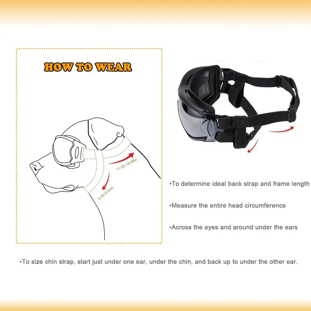 NVTED Dog Sunglasses Dog Goggles Pack of 2 | UV Protection Wind Dust Fog Protection Pet Glasses Eye Wear - view 3