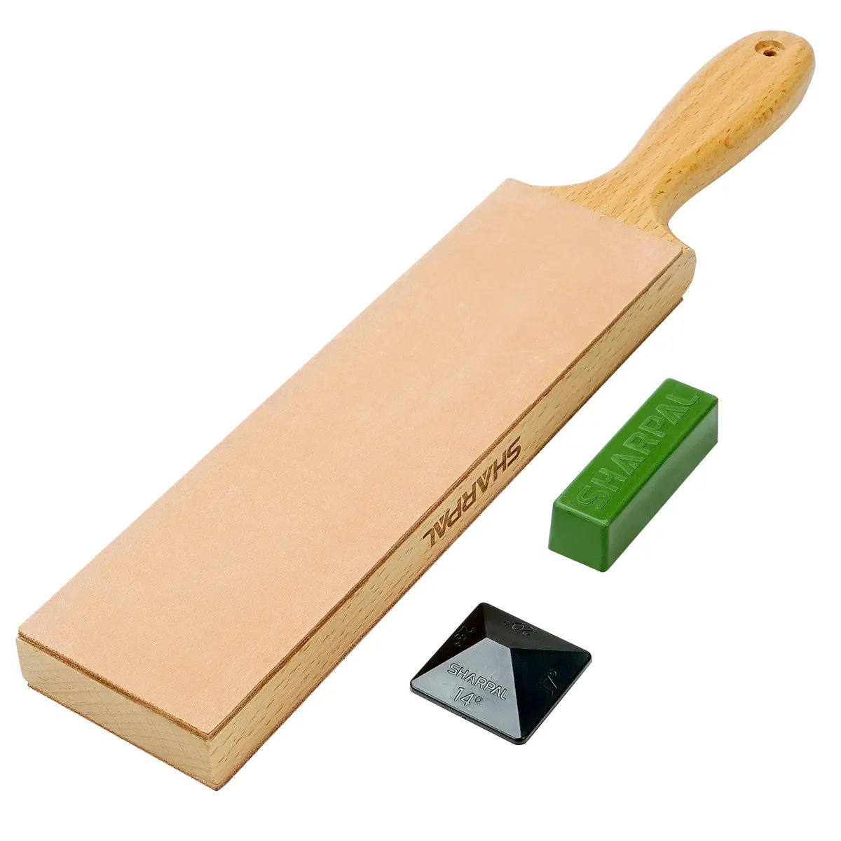 SHARPAL 205H Double-Sided Leather Strop Kit 33.5cm (13.2") | Genuine Cowhide for Razor-Sharp Edges - main product image