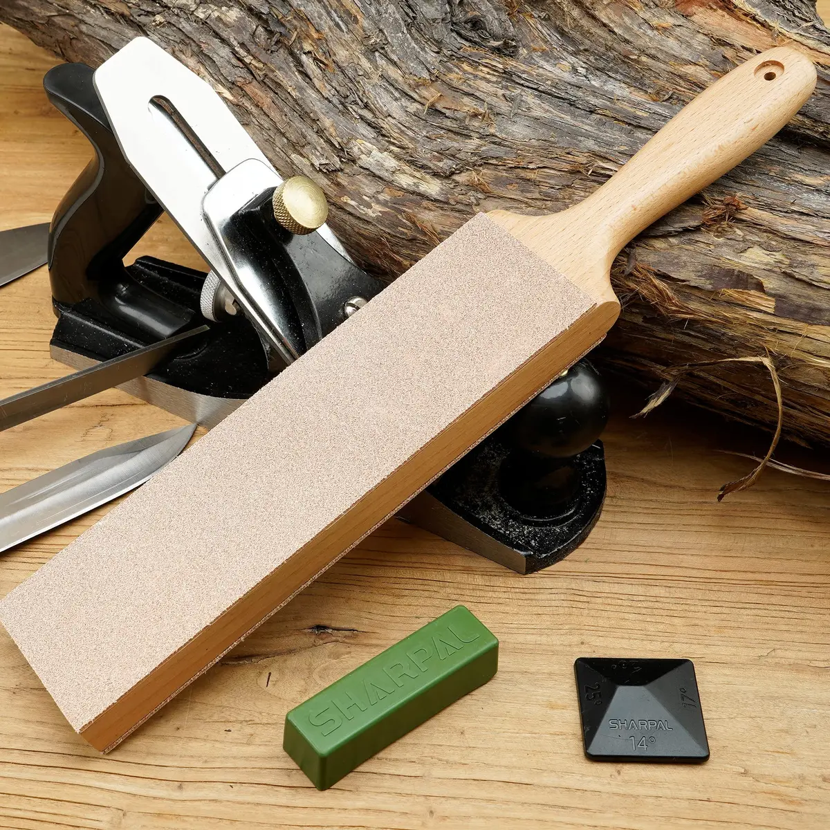 SHARPAL 205H Double-Sided Leather Strop Kit 33.5cm (13.2") | Genuine Cowhide for Razor-Sharp Edges - view 6