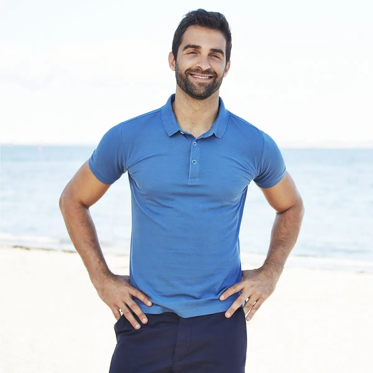 MLYENX Men's Polo Shirts Short Sleeve Quick Dry Moisture Wicking Casual Golf T Shirts - view 3