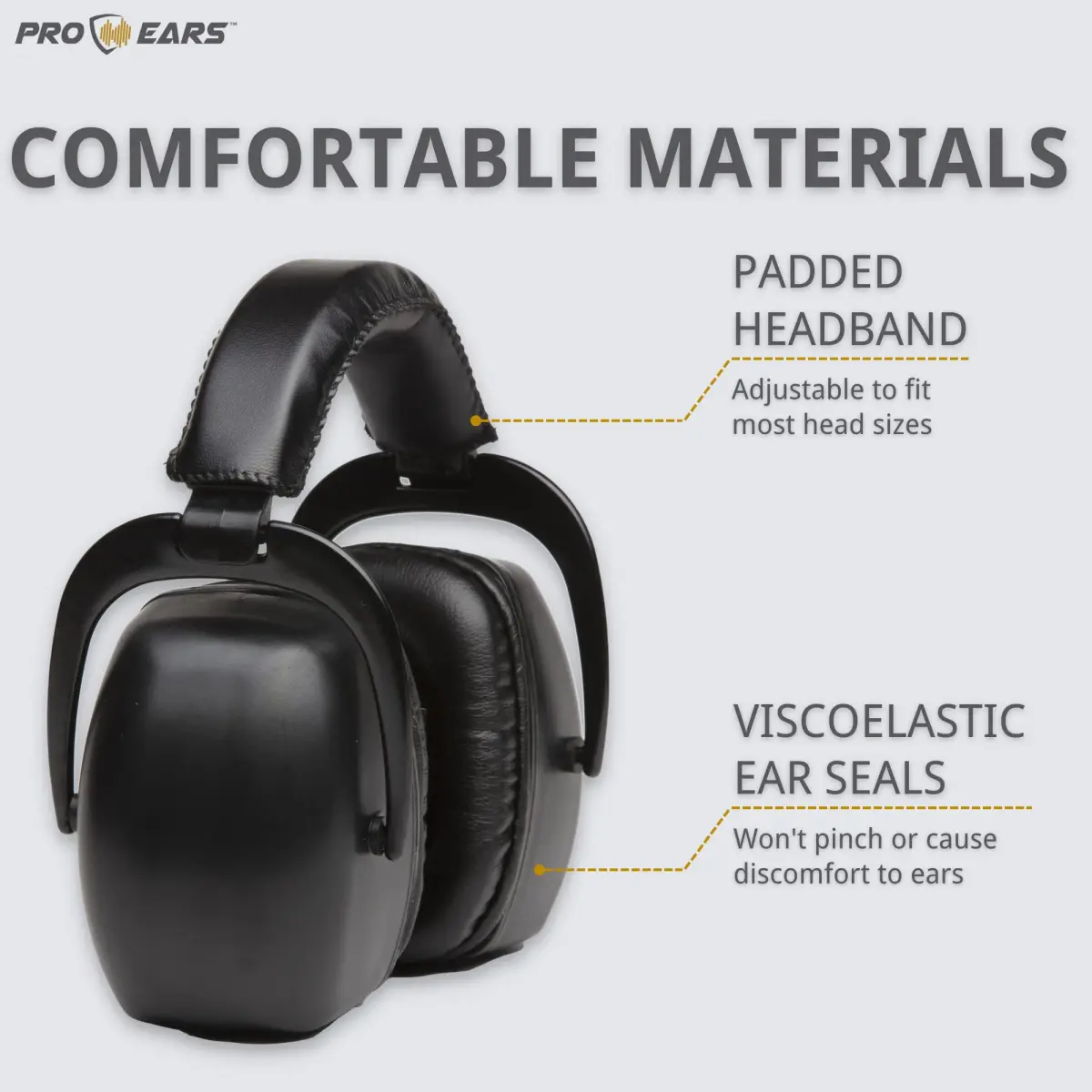 Pro Ears Ultra 30 MRI Kit - MRI-Safe Hearing Protection Earmuffs & Earplugs, NRR 30 dB, 623 g (1.37 lb) | ANSI S3.19-1974 Certified - view 5