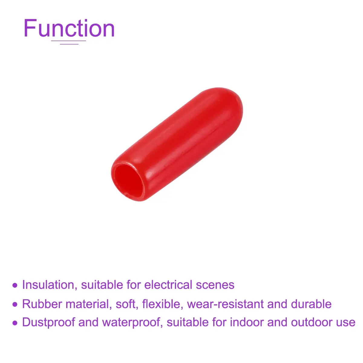 DMiotech Red Screw Thread Protectors 3.5mm (0.14 Inch) ID, 50 Pack | Protect Furniture Legs & Bolts - view 5