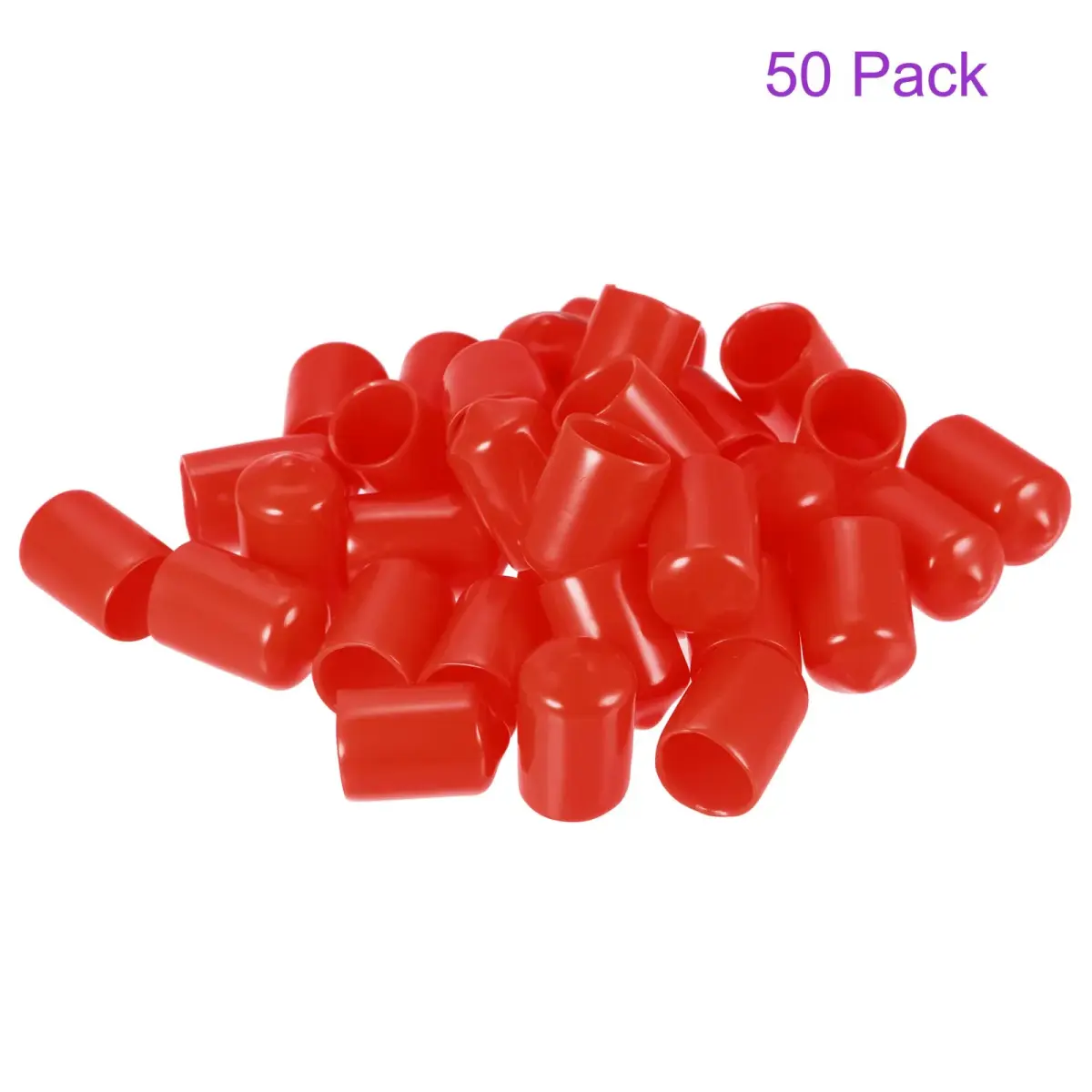 DMiotech Red Screw Thread Protectors 12mm (0.47 inch) ID, 50 Pack | Protect Furniture Legs, Bolts & Pipes - view 6