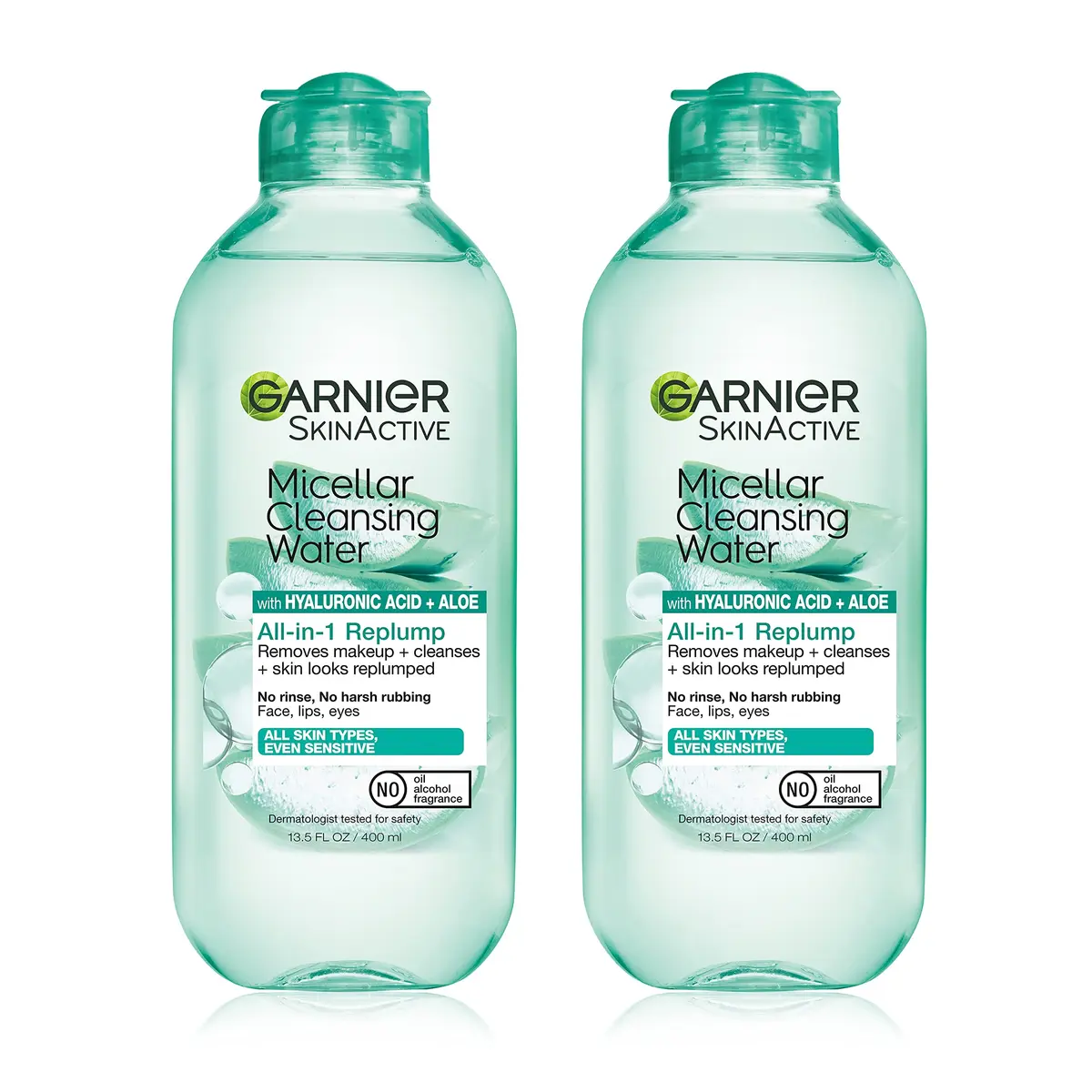 Garnier Micellar Water with Hyaluronic Acid 13.5 Fl Oz | Hydrating & Makeup Remover for All Skin Types - main product image