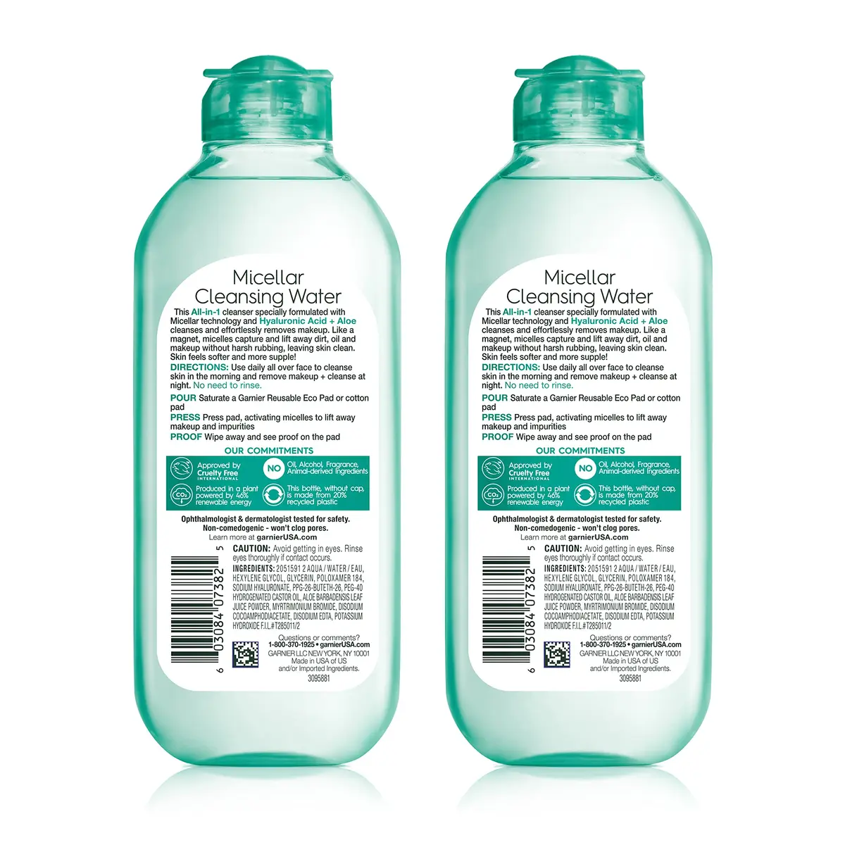 Garnier Micellar Water with Hyaluronic Acid 13.5 Fl Oz | Hydrating & Makeup Remover for All Skin Types - view 2