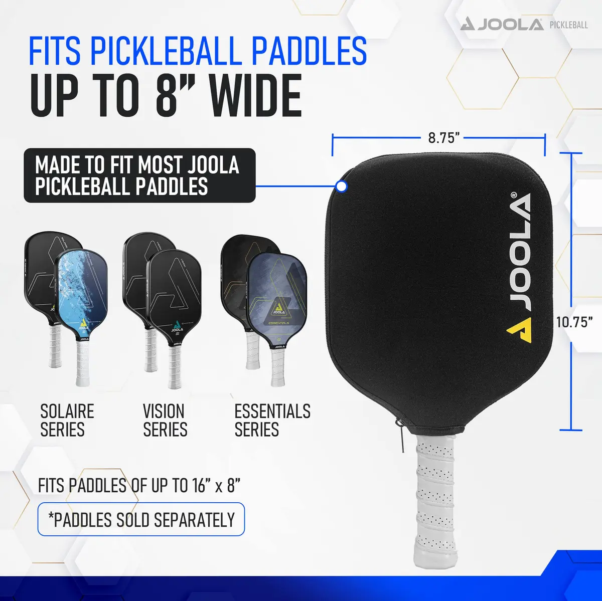 JOOLA Neoprene Pickleball Paddle Cover - Fits Paddles up to 8" Wide | Protects Against Scratches & Moisture - view 3