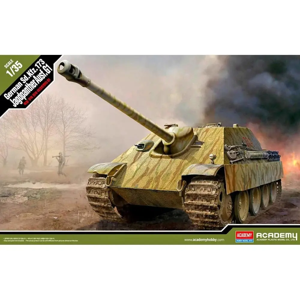 Academy 13539 1/35 German Heavy Tank Destroyer Jagdpanter G1 Model Kit | Precise Armor & WWII Detail (110-120 chars) - main product image