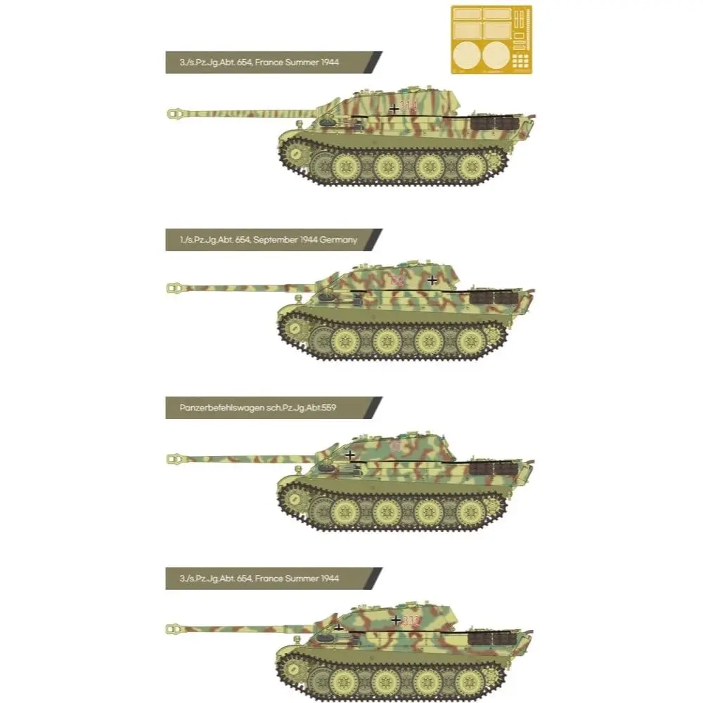 Academy 13539 1/35 German Heavy Tank Destroyer Jagdpanter G1 Model Kit | Precise Armor & WWII Detail (110-120 chars) - view 8