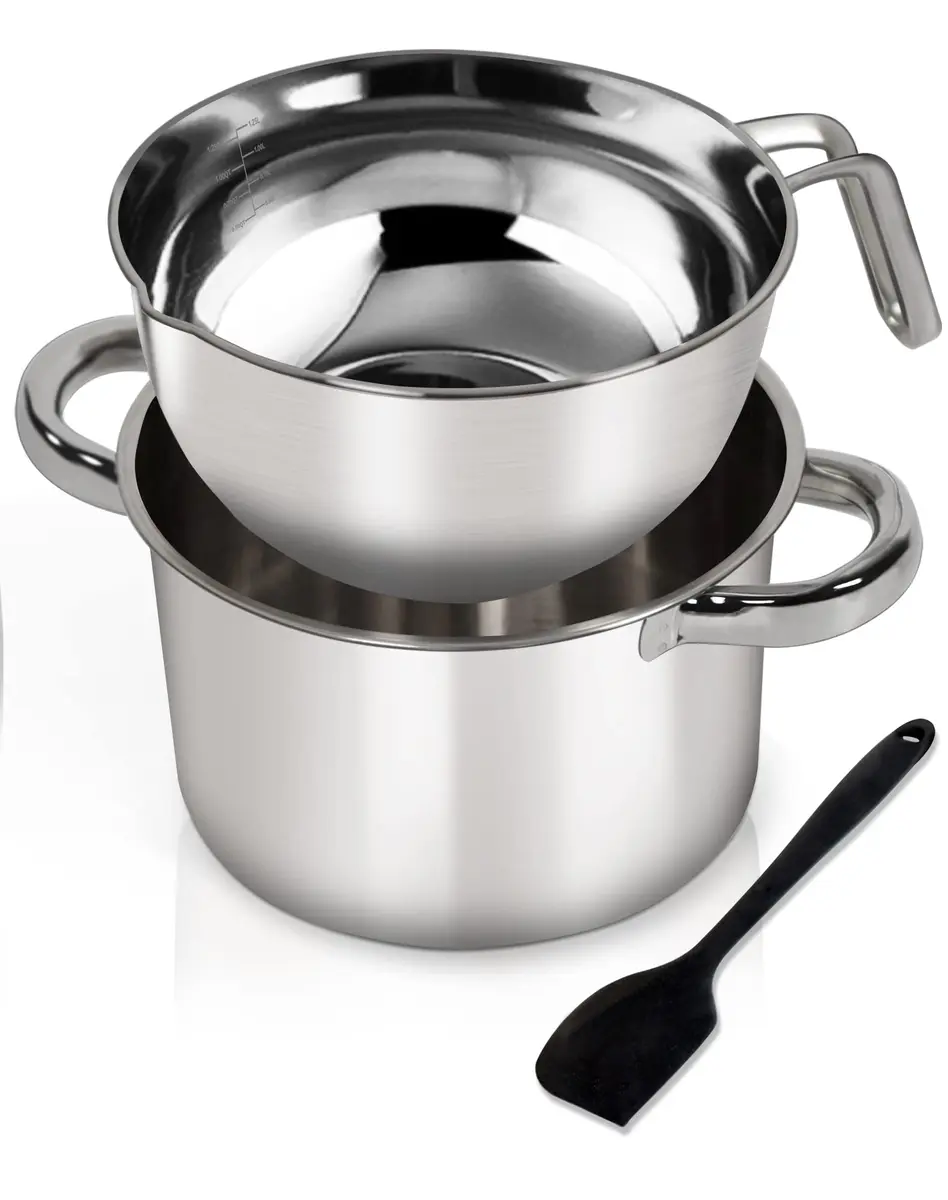 Marsheepy 1.1QT Double Boiler Melting Pot with 2QT 304 Stainless Steel Pot | Kitchen & Dining - main product image