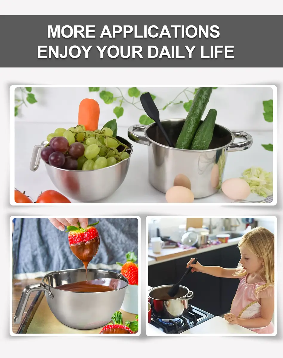 Marsheepy 1.1QT Double Boiler Melting Pot with 2QT 304 Stainless Steel Pot | Kitchen & Dining - view 6