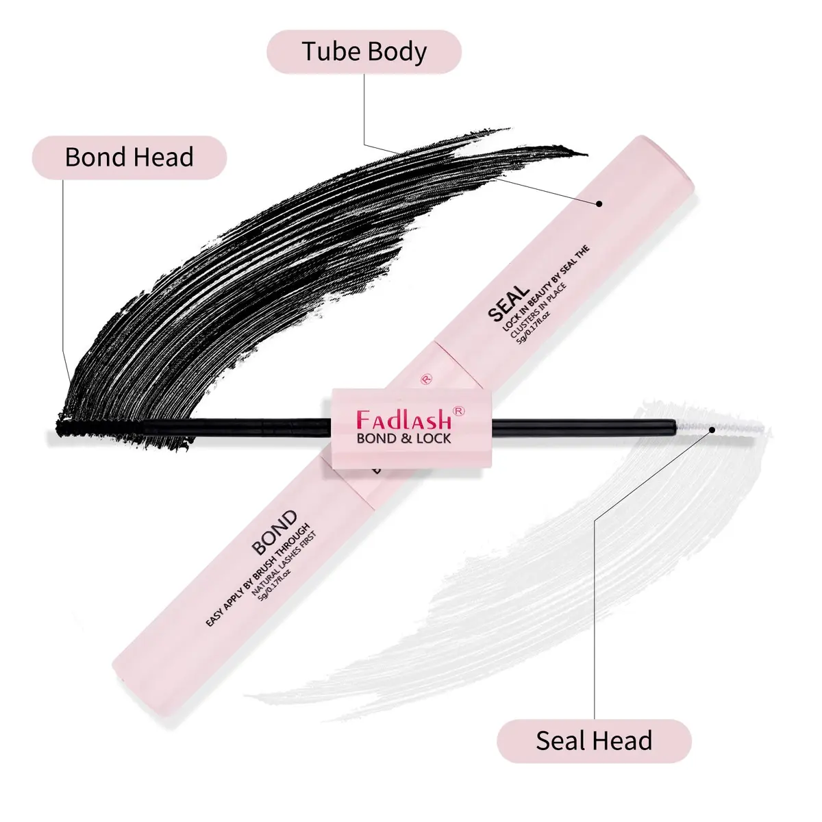 FADLASH Lash Bond & Seal Kit | Strong Hold 48-72 Hours for DIY Eyelash Extensions - view 5