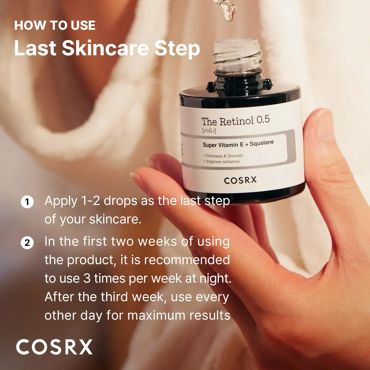 COSRX Retinol 0.5 Oil | Anti-Aging Serum for Fine Lines & Firmness, 20ml - view 7