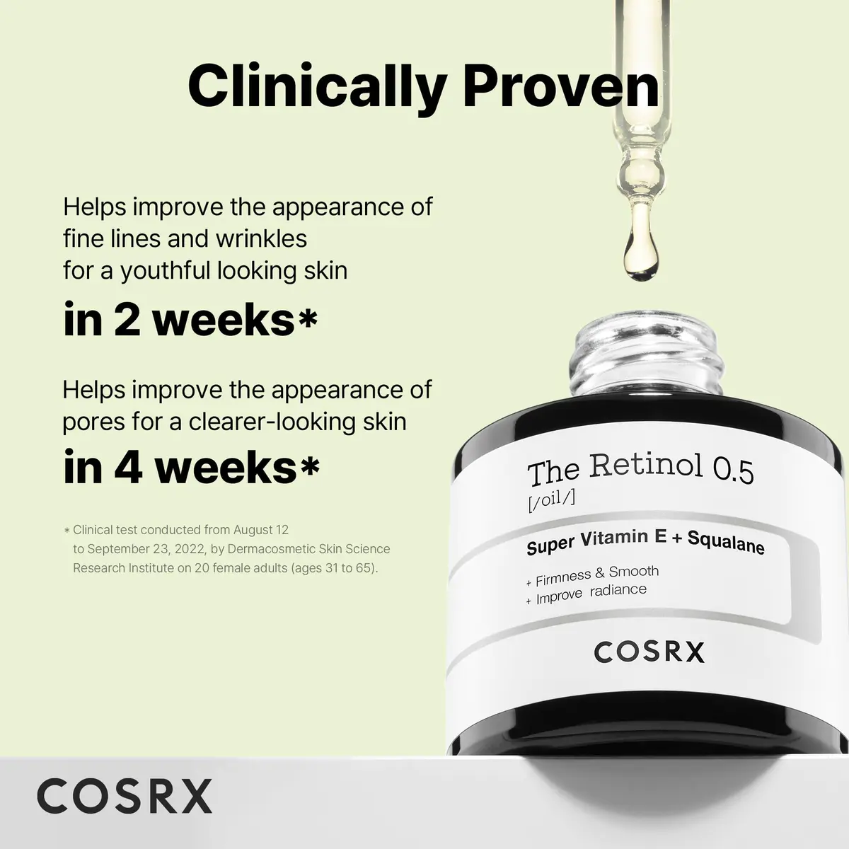 COSRX Retinol 0.5 Oil | Anti-Aging Serum for Fine Lines & Firmness, 20ml - view 4