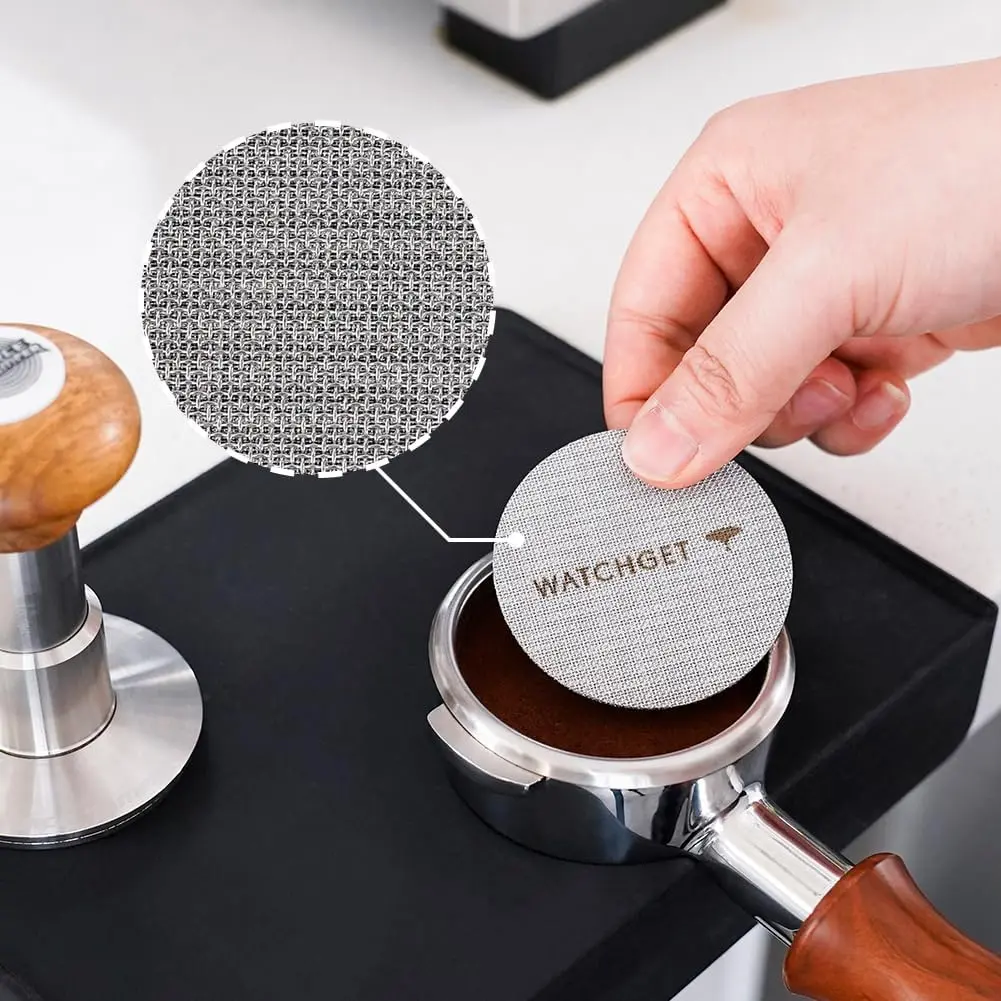 watchget 58.35mm Espresso Puck Screen 1.7mm Thickness | Improves Extraction & Keeps Brew Head Clean - view 3