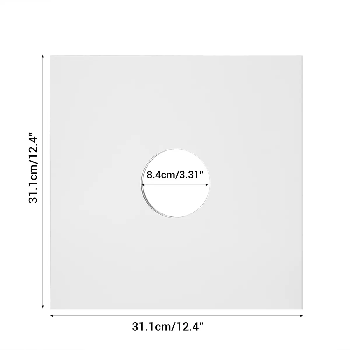 Facmogu 10PCS 12-inch Vinyl Record Sleeves 30.48cm (12 inch) | Acid-Free Cardboard LP Covers for 33 RPM Records - view 7